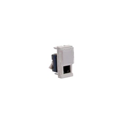 Connettore RJ45 UTP Cat6 bianco per reti cablate ad alta velocità installazioni a incasso