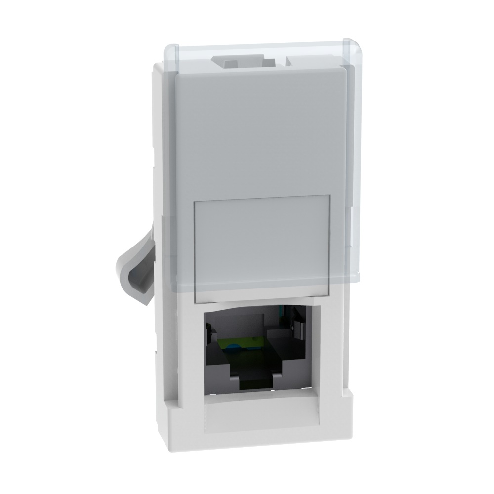 Connettore RJ45 STP Cat6A Toolless IDC 1 Modulo Bianco Antibatterico MatixGO
