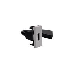 Connettore HDMI 2.0 preconnesso bianco 1 modulo MatixGO