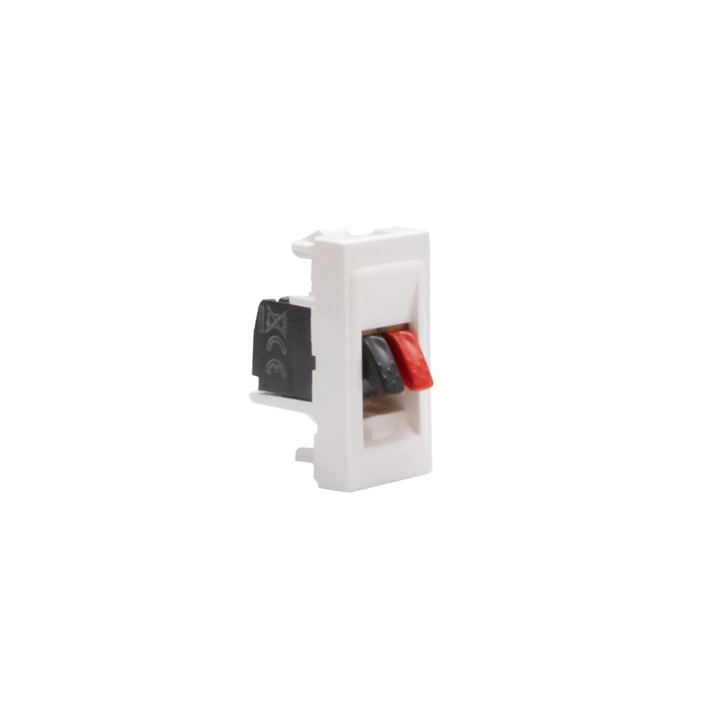 Connettore altoparlanti home cinema 1 modulo colore bianco MatixGO