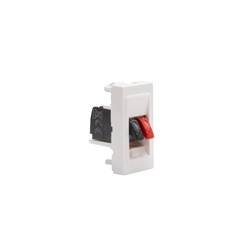 Connettore altoparlanti home cinema 1 modulo colore bianco MatixGO