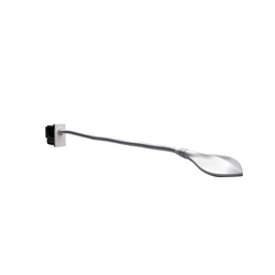 Lampada lettura dimmerabile LED 3W braccio flessibile 31 cm per testata letto bianco