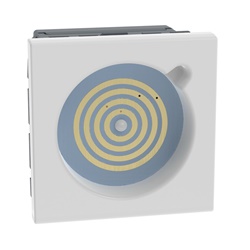 Presa pulsantiera MatixGO 1 foro antibatterica bianca per sistemi elettrici controllo pulsanti