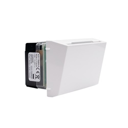 Tasca porta badge bianco illuminata 2 moduli alimentazione 230V per camere hotel