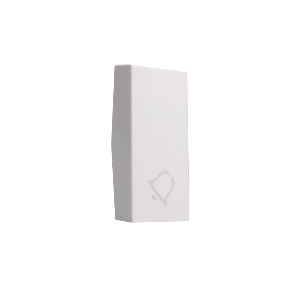 Cover comando campanello MatixGO 1 modulo bianco antibatterico alta qualità per installazioni elettriche