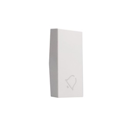 Cover comando campanello MatixGO 1 modulo bianco antibatterico alta qualità per installazioni elettriche