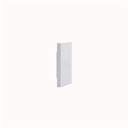 Cover comando ON monopezzo 1M AX bianco termoplastico antialogeni per impianti elettrici MatixGO