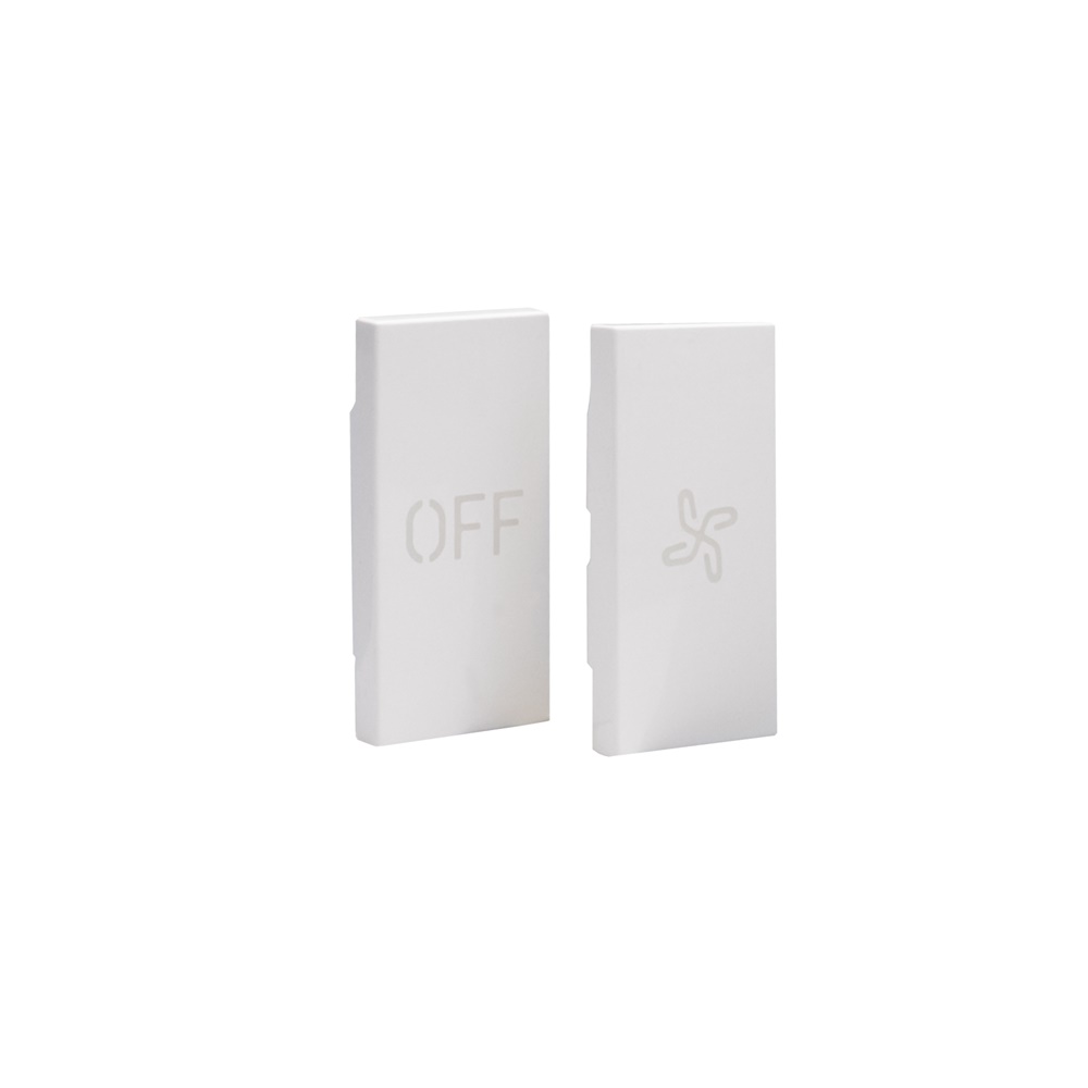 Cover comando OFF 1M AX bianca plastica termoplastica senza alogeni per installazioni elettriche residenziali e commerciali