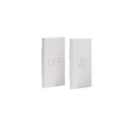 Cover comando OFF 1M AX bianca plastica termoplastica senza alogeni per installazioni elettriche residenziali e commerciali