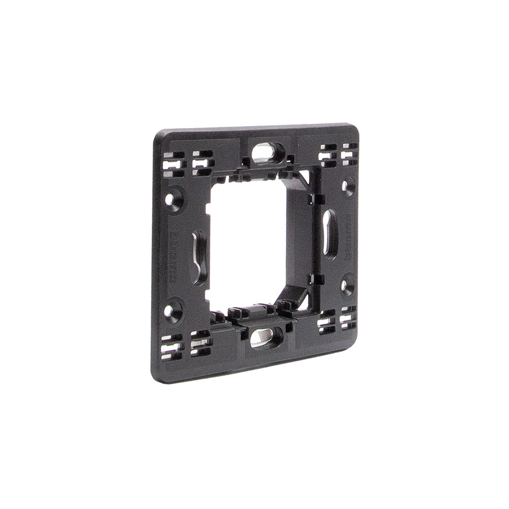 Supporto modulare 2 moduli fissaggio viti per installazioni elettriche incasso rotondo 60 mm