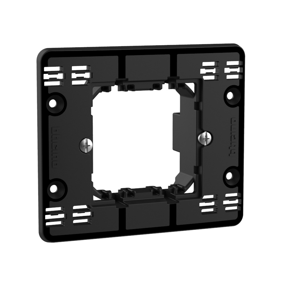 Supporto modulare MATIXGO 2 moduli fissaggio graffetta per impianti elettrici incasso 60mm