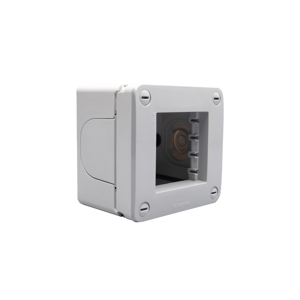 Scatola derivazione IP40 2 moduli grigia per impianti elettrici residenziali e commerciali
