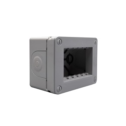 Scatola portafrutti IP40 3 moduli grigia per installazioni elettriche interne