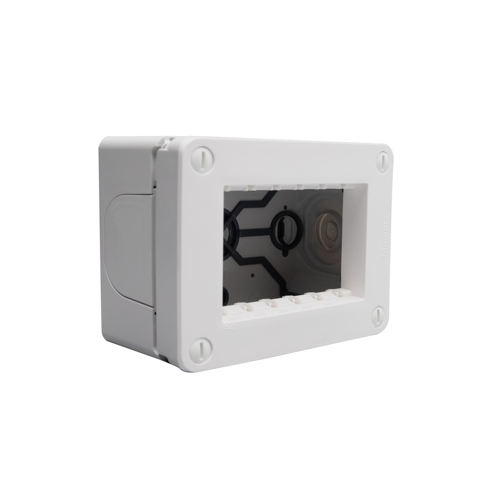 Scatola incasso IP40 3 moduli bianca per impianti elettrici residenziali e commerciali