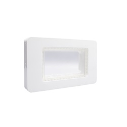 Placca copertura IP55 4 moduli bianca per installazioni elettriche interne ed esterne