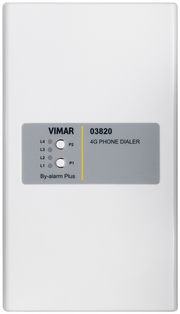 Comunicatore GSM By-alarm Plus invio SMS messaggi vocali notifiche SIA-IP contenitore protetto