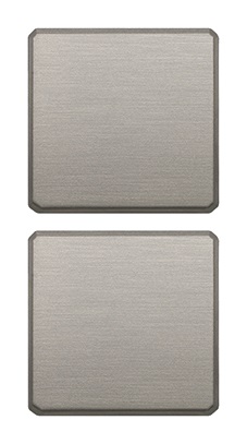 DUE TASTI FLAT NO SIMBOLI NICHEL