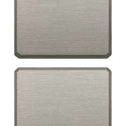 DUE TASTI FLAT NO SIMBOLI NICHEL