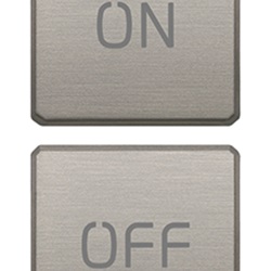 DUE TASTI FLAT SIMBOLI ON/OFF NICHE