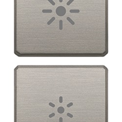 DUE TASTI FLAT DIMMER NICHEL