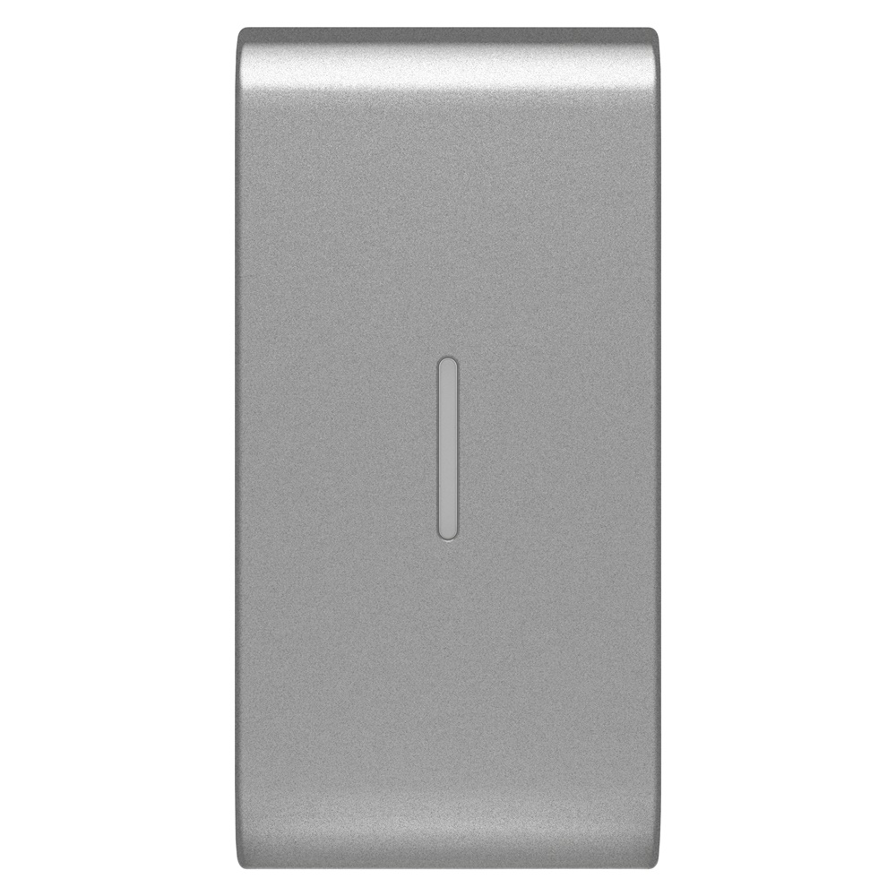 TASTO INTERCAMBIABILE PER COMANDI ASSIALI - CON DIFFUSORE - 1 MODULO - TITANIO - CHORUSMART