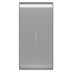 TASTO INTERCAMBIABILE PER COMANDI ASSIALI - CON DIFFUSORE - 1 MODULO - TITANIO - CHORUSMART