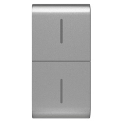 TASTO INTERCAMBIABILE PER PULSANTIERA CONNESSA ECO - 1 MODULO - TITANIO - CHORUSMART