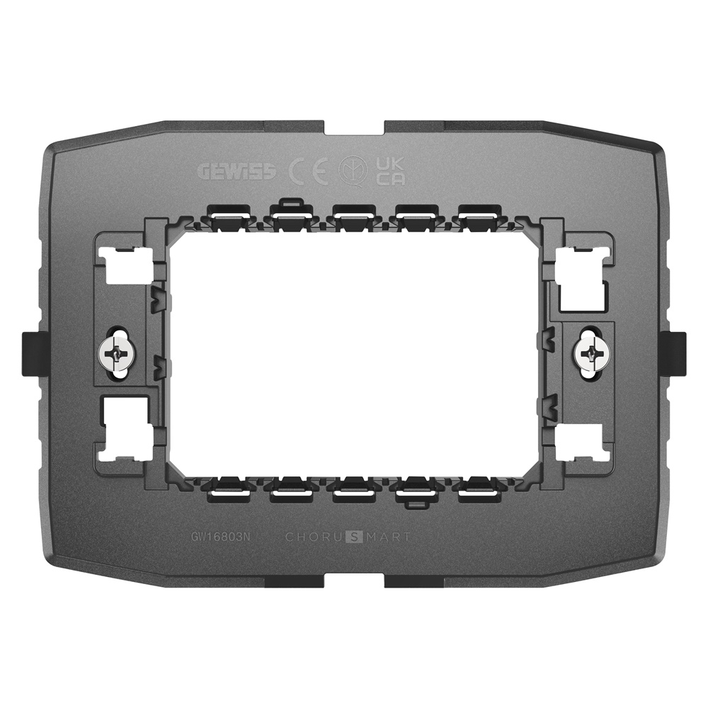 SUPPORTO STANDARD ITALIANO - 3 POSTI - PER PLACCHE EGO SMART (COMPATIBILE CON TUTTE LE ALTRE LINEE DI PLACCHE CHORUSMART) - CHORUSMART