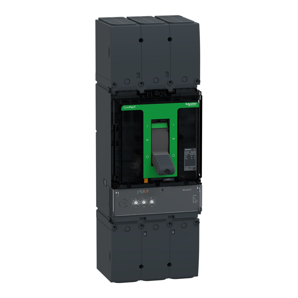 Interruttore ComPacT NSX400K 250A 3 poli 36kA 800VAC MicroLogic 2.3 per protezione circuiti elettrici