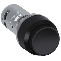 Pulsante installazione nero plastica compatto 2NC 300V controllo circuiti elettrici