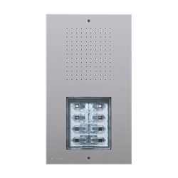 Serie Ciao - Pulsantiera audio da parete, sistema Simplebus 2, predisposta 1-8 chiamate, programmazione Smart, IP54, IK08