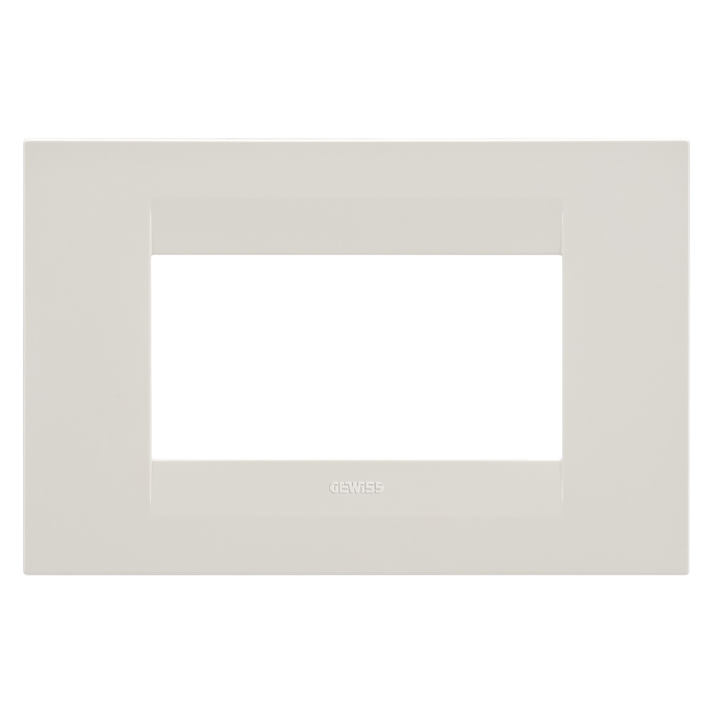Placca GEO 4 Moduli Avorio Design Minimalista Serie Civile Chorus