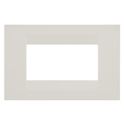 Placca GEO 4 Moduli Avorio Design Minimalista Serie Civile Chorus
