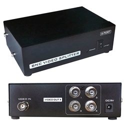 Splitter BNC 1 ingresso 4 uscite trasmissione video stabile videosorveglianza