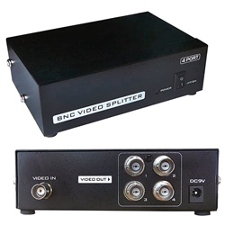 Splitter BNC 1 ingresso 4 uscite trasmissione video stabile videosorveglianza