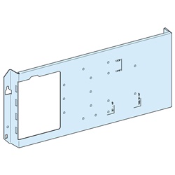 Piastra di fondo NS250 H fissa/rot per armadi PrismaSeT compatibile ComPact NSX/CVS/Vigi 250A acciaio bianco 600 mm