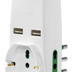 ADATTATORE S17+2P17/11+UNIV.+2USB B