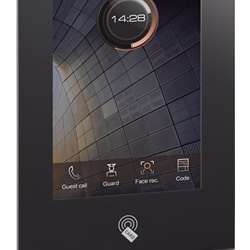 Pulsantiera video esterna touch 10” con riconoscimento facciale, lettore impronta e badge per controllo accessi, installazione incasso PoE per condomini e portinerie
