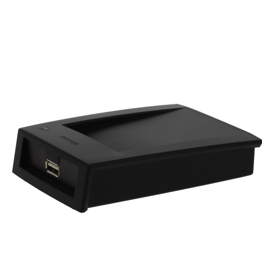 Lettore badge IP programmazione controllo accessi compatibile RFID USB design compatto professionale