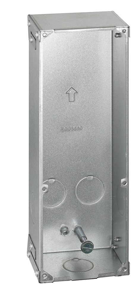 Box incasso metallo zincato IP protezione per pulsantiera esterna dimensioni compatte