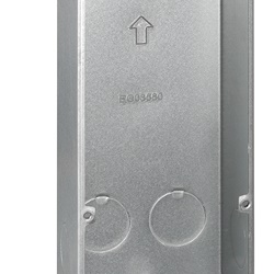 Box incasso metallo zincato IP protezione per pulsantiera esterna dimensioni compatte