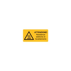 Targa avvertimento WST-LAY 52x105 mm per macchinari impianti