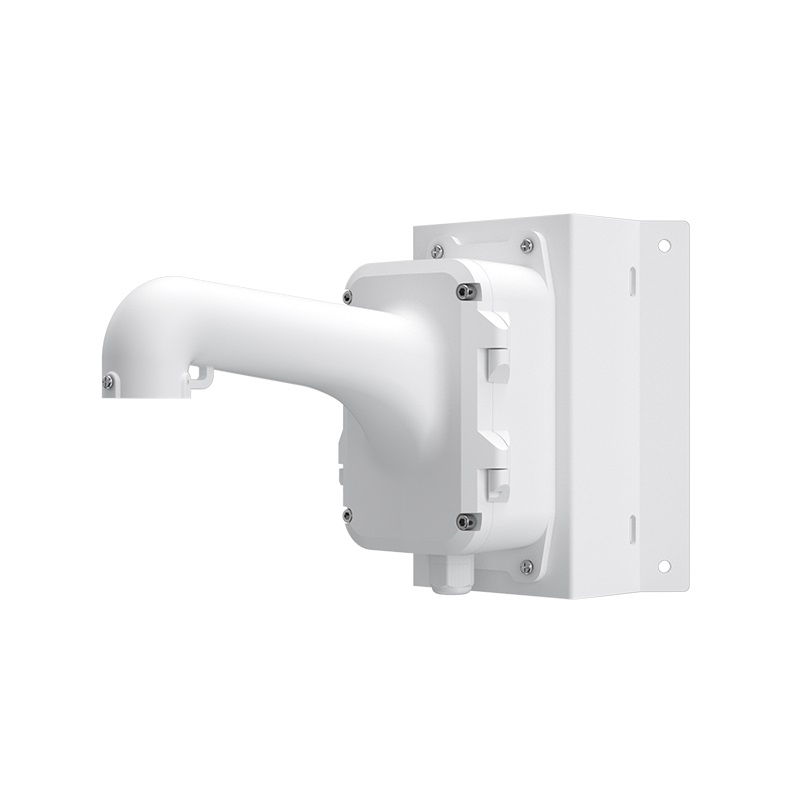 Serie Advance - Staffa montaggio angolo per telecamere PTZ Advance, junction box IP66 integrato