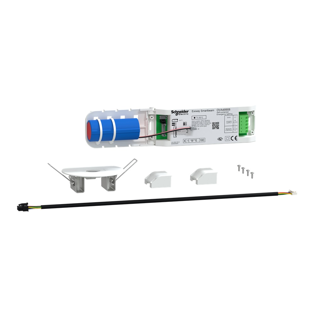 Exiway Smartbeam Incasso, IP42, Autoalimentato Standard, SE-SA, 220lm SE, 220lm SA, 3h, Antipanico, illuminazione di sicurezza