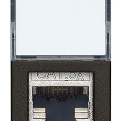 Presa RJ45 Netsafe Cat6A FTP nero