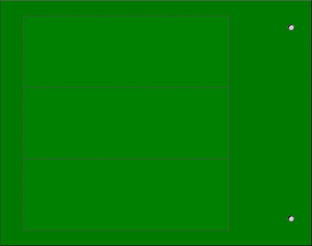 Targa quadro MG-VRT-A PVC verde 35x100 per personalizzazione quadro elettrico