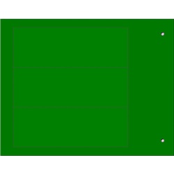 Targa quadro MG-VRT-A PVC verde 35x100 per personalizzazione quadro elettrico