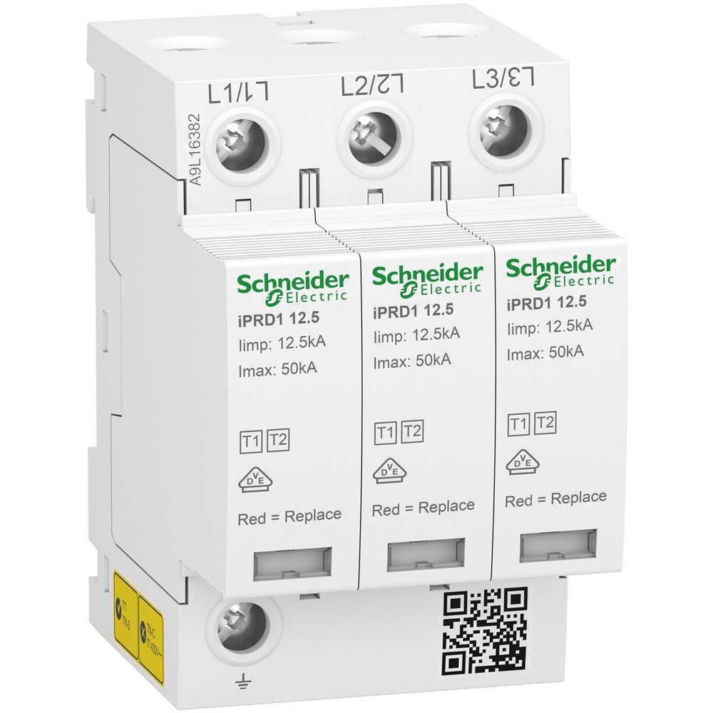 SPD Acti9 iPRD1 12.5, 3 P, 350 V, con segnalazione remota