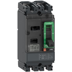 Interruttore, ComPacT NSX160S AC/DC, 70kA/415VAC, 2 poli, Sganciatore TMD 160A