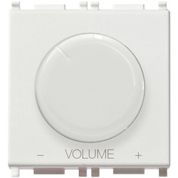 Regolatore volume 8 ohm 15W bianco per diffusore sonoro 2 moduli